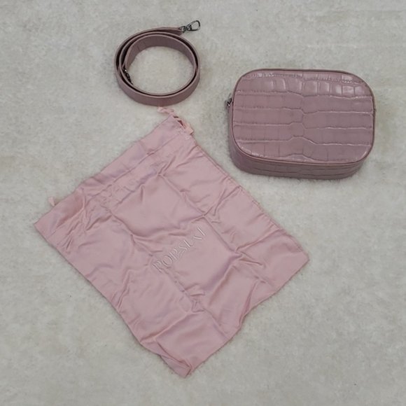 🎁 Pop & Suki Croc Embossed Bigger Leather Camera Bag - Picture 4 of 12